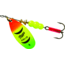 Mepps Aglia In-Line Spinner 1/3 oz, Plain Treble Hook, Hot Firetiger Blade, B4 HFT