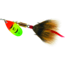 Mepps Aglia In-Line Spinner, 1/4 oz, Dressed Treble Hook, Hot Fire Tiger Blade &amp; Brown Tail, B3ST HFT-BR