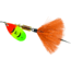 Mepps Aglia In-Line Spinner, 1/4 oz, Dressed Treble Hook, Hot Firetiger Blade &amp; Orange Tail, B3ST HFT-O