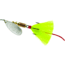 Mepps Aglia In-Line Spinner, 1/4 oz, Dressed Treble Hook, Silver Blade &amp; Yellow Tail, B3ST S-Y