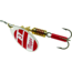 Mepps Aglia In-Line Spinner 1/4 oz, Plain Treble Hook Silver/Red/White Blade, B3 S/RW