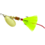 Mepps Aglia In-Line Spinner, 1/6 oz, Dressed Treble Hook, Gold Blade &amp; Yellow Tail, B2ST G-Y