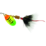 Mepps Aglia In-Line Spinner, 1/6 oz, Dressed Treble Hook, Hot Fire Tiger Blade &amp; Gray Tail, B2ST HFT-G