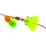 Mepps Aglia In-Line Spinner, 1/6 oz, Dressed Treble Hook, Hot Firetiger Blade &amp; Yellow Tail, B2ST HFT-Y