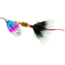 Mepps Aglia In-Line Spinner, 1/6 oz, Dressed Treble Hook, Rainbow Trout Blade &amp; Gray Tail, B2ST RBT-G