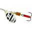Mepps Aglia In-Line Spinner 1/6 oz, Plain Treble Hook Silver/Black/White Blade, B2 S/BW