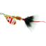 Mepps Aglia In-Line Spinner, 1/8 oz, Dressed Treble Hook, Gold/Red/White Blade/Gray Tail, B1ST G/RW-G