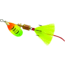 Mepps Aglia In-Line Spinner, 1/8 oz, Dressed Treble Hook, Hot Firetiger Blade &amp; Yellow Tail, B1ST HFT-Y