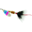 Mepps Aglia In-Line Spinner, 1/8 oz, Dressed Treble Hook, Rainbow Trout Blade &amp; Gray Tail, B1ST RBT-G