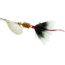 Mepps Aglia In-Line Spinner, 1/8 oz, Dressed Treble Hook, Silver Blade &amp; Gray Tail, B1ST S-G