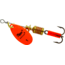 Mepps Aglia In-Line Spinner 1/8 oz, Plain Treble Hook, Hot Orange Blade, B1 HO