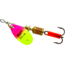 Mepps Aglia In-Line Spinner 1/8 oz, Plain Treble Hook, Hot Pink &amp; Chartreuse Blade, B1 HPC