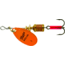 Mepps Aglia In-Line Spinner 1/8 oz, Plain Treble Hook, Orange &amp; Platinum Blade, B1 OP