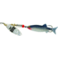 Mepps Aglia Long Mino In-Line Spinner, 2 1/4in, 1/3 oz Rainbow Scale Blade with Shad Mino Tail, AL2M S/RS