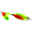 Mepps Aglia Tandem In-Line Bucktail Spinner, 6in, 7/8 oz, Treble Hook, Hot Firetiger Blade with Firetiger Tail, BT5 HFT-FT