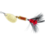 Mepps Aglia Ultra Lites In-Line Spinner, 1/18 oz, Single Hook, Gold Blade with Black & Orange Tail, B00W G-BO