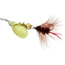 Mepps Aglia Wooly Worm Spin Flies In-Line Spinner, 1/12 oz Single Hook, Gold Blade with Brown Tail, B0W G-BR