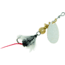 Mepps Aglia Wooly Worm Spin Flies In-Line Spinner, 1/12 oz Single Hook, Silver Blade with Black Tail, B0W S-BK