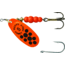 Mepps Comet TRU-V In-Line Spinner, 1/2 oz, Plain Treble Hook, Orange &amp; Black Dots, CTV5TP TOBK