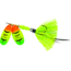 Mepps Double Blade Aglia In-Line Spinner, 11/16 oz Dressed Treble, Hot Firetiger/Hot Firetiger Blades/Chartreuse Tail, BD5THFT2-CH