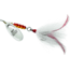 Mepps Magnum Musky Killer In-Line Spinner, Dressed Treble, Silver Blade With White Tail, 6in, 1 1/4oz, MBM S-W