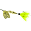 Mepps Thunder Bug In-Line Spinner, 1/8 oz, Dressed Treble, May Fly Body with Gold Blade, TB1T MYF-G