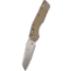 Microtech MSI RAM-LOK Frag G10 Tan Stonewash Partial Serrated 3.88in Folding Knife, Tan, 210-11FRGTTA