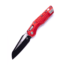 Microtech MSI S/E Black Standard Aluminum Frag 3.88in Folding Knife, Red, 210-1FRRD