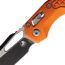 Microtech MSI S/E Black Standard Frag 3.85in Folding Knife, Aluminum Orange, 210-1FROR
