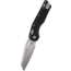 Microtech MSI S/E Tri-Grip Injection Molded Black Stonewash Full Serr, Black, 210T-12PMBK