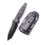 Microtech Socom Alpha Mini T/E Black DLC Carbon Fiber Signature Series 3.75in Fixed Knife, Black, 114M-1DLCCFS