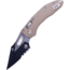 Microtech Stitch - Ram-Lok S/E Fluted G-10 Partial Serrated 3.71in Folding Knife, Tan, 169RL-2FLGTTA