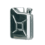 MIL-TEC Stainless Steel Jerry Can Flask, Silver, 14525000
