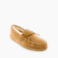 Minnetonka Sheepskin Hardsole Moccasin Slippers - Mens, Tan, 11, 3741-255-11
