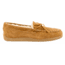 Minnetonka Sheepskin Hardsole Moccasin Slippers - Mens, Tan, 11, 3741-255-11