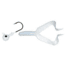 Mister Twister Double Tail Jig Combo, White, 1/4oz, 4in, 4/per Pack, DTR4-1