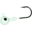 Mister Twister Round Jighead, 1/16 oz, Sz 4 Hook, White 4/Pack, RJH16-4-1