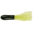 Mizmo Specs Crappie Tube, 1 1/2in, Black/Chartreuse, 15/Pack, 11013