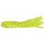Mizmo Specs Crappie Tube, 1 1/2in, Chartreuse/Silver Glitter 15/Pack, 11025
