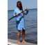 Mojo Sportswear Company Bright Sun Cover - Womens, Heron Blue, 2XL, HRNBL - XXL- BSCU