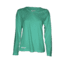 Mojo Sportswear Company Ladies Adventures V-Neck Shirt - Womens, Skiff Green, 2XL, SKGGR - 2XL - LAVNWRMN