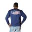 Mojo Sportswear Company Patriot Crest Tee LS - Mens, Nautical Navy, Medium, NTCN - M - MPCT LS