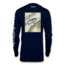 Mojo Sportswear Company Striper Sea Chart Wireman X Shirt - Mens, Nautical Navy, Medium, NTCN - M - SSCWRMNX