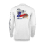 Mojo Sportswear Company Wireman X Redfish/Trout TX Flag - Mens, White Caps, Large White Caps - L - Mojo WRMN X Redfish/Trout TX Flag