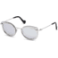 Moncler ML0017 Sunglasses - Shiny Palladium Frame Color, Smoke Mirror Lens Color