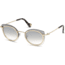 Moncler ML0017 Sunglasses - Shiny Rose Gold Frame Color, Smoke Mirror Lens Color
