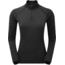 Montane Dart Thermo Zip Neck - Womens, Black, Medium, FDTZNBLAM12