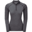 Montane Dart Zip-Neck - Womens, Nordic Grey, Extra Small, FDAZNNOGA09