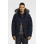 Moose Knuckles Algonquin Mens Jacket, True Navy W Slv Fox Fur, L MK4600MMWJ-414-L