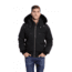 Moose Knuckles Ballistic Bomber - Men's, Black/Black Fur, Medium, 241634